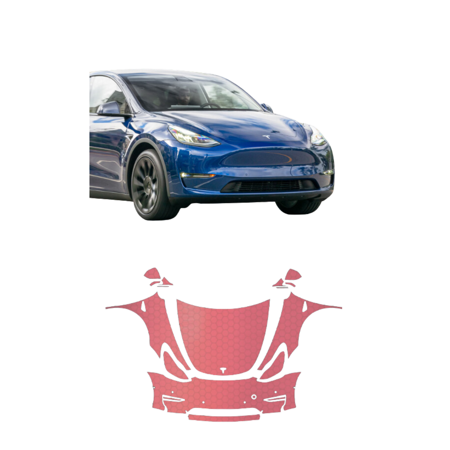 2020-2022 Tesla Model Y Rear Bumper and Lower Hatch PreCut Paint Protection Film Clear Bra PPF